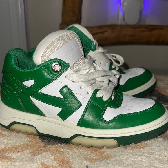 RARE OFF WHITE Green white sneakers